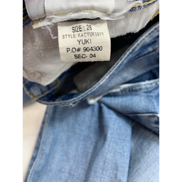 Joe's Jeans The Finn Ankle Skinny Ankle Distressed Japanese Denim Size 28 Yuki - Picture 6 of 10